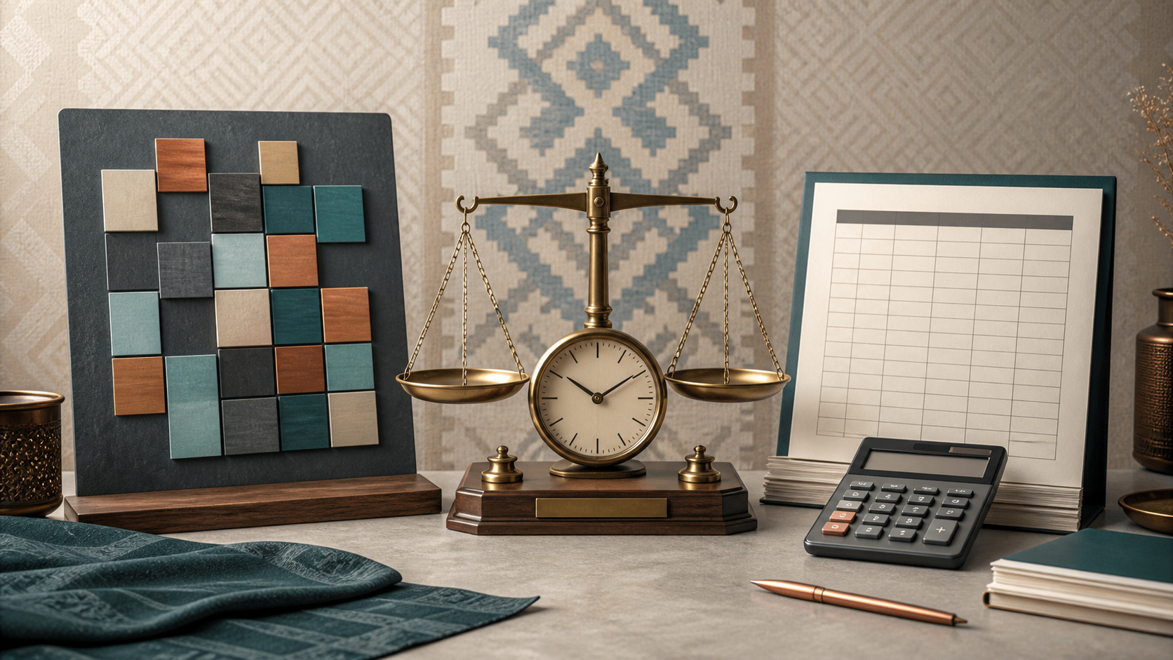 Conceptual sequence from an abstract market board to a timed official fixing and a blank data table