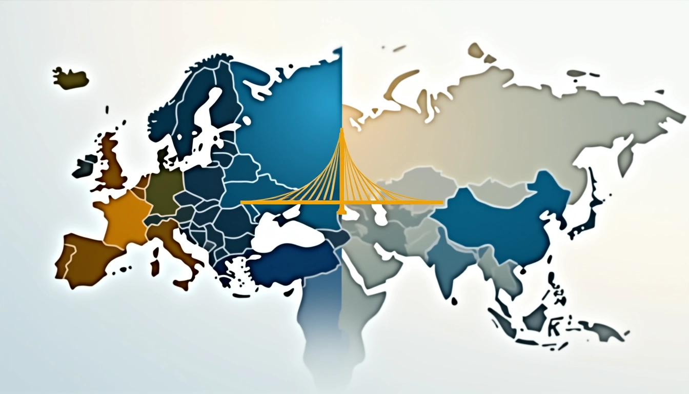 Map showing Kazakhstan's location spanning the Europe-Asia boundary near the Ural River